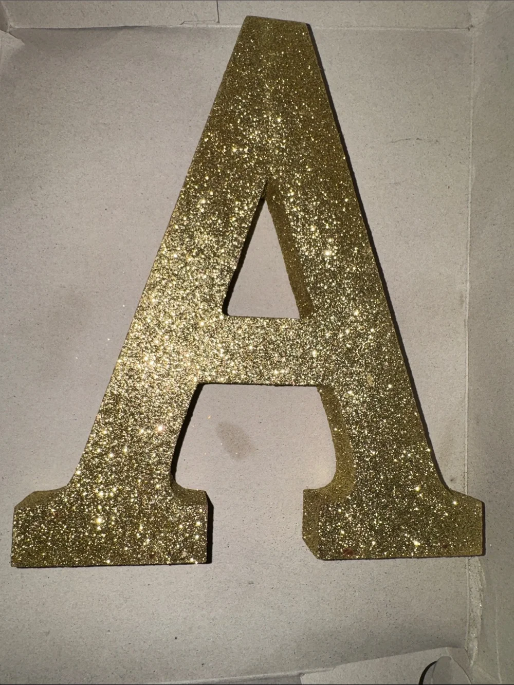 Gold Glitter Letter 